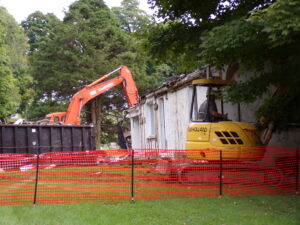 Demolition begins at Maplewood Cemetery